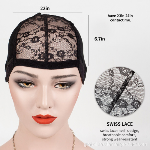 Wig Cap For Wig Making Adjustable Lace Frontal Mesh Glueless Weaving Wig Cap Supplier